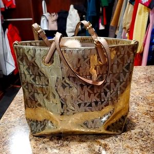 Michael Kors Gold Tote Bag